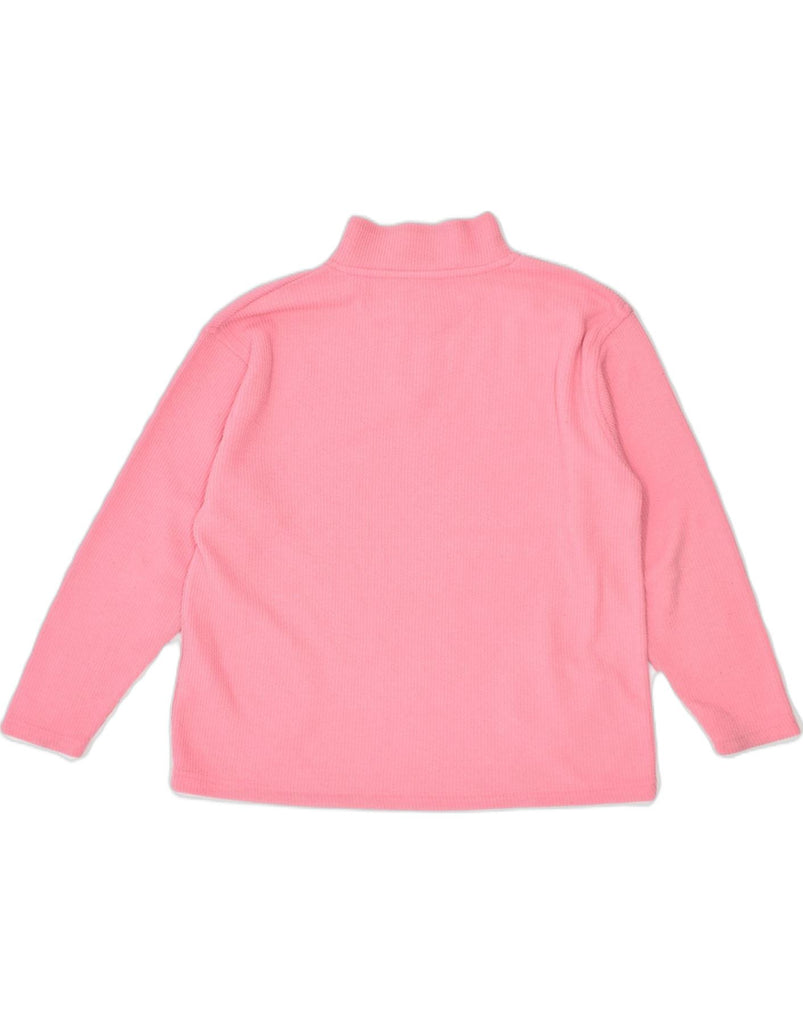 REEBOK Girls Sweatshirt Jumper 9-10 Years Pink Polyester | Vintage | Thrift | Second-Hand | Used Clothing | Messina Hembry 