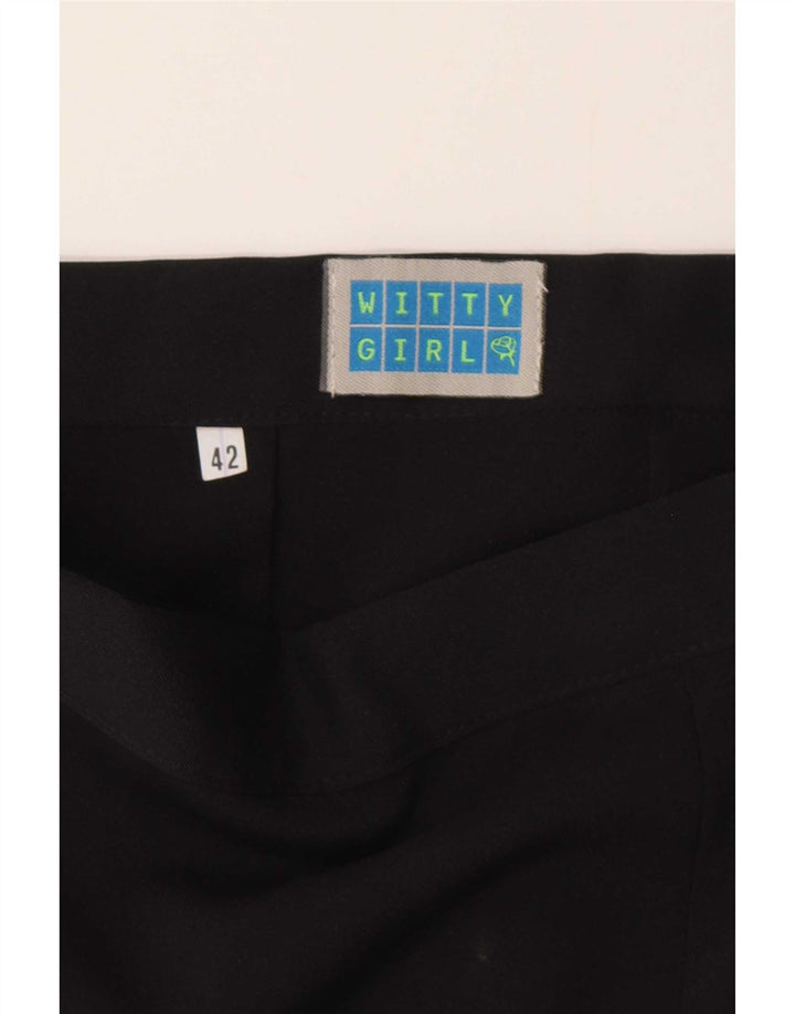 Witty Girl Womens Mini Skirt IT 42 Medium W28 Black Polyester