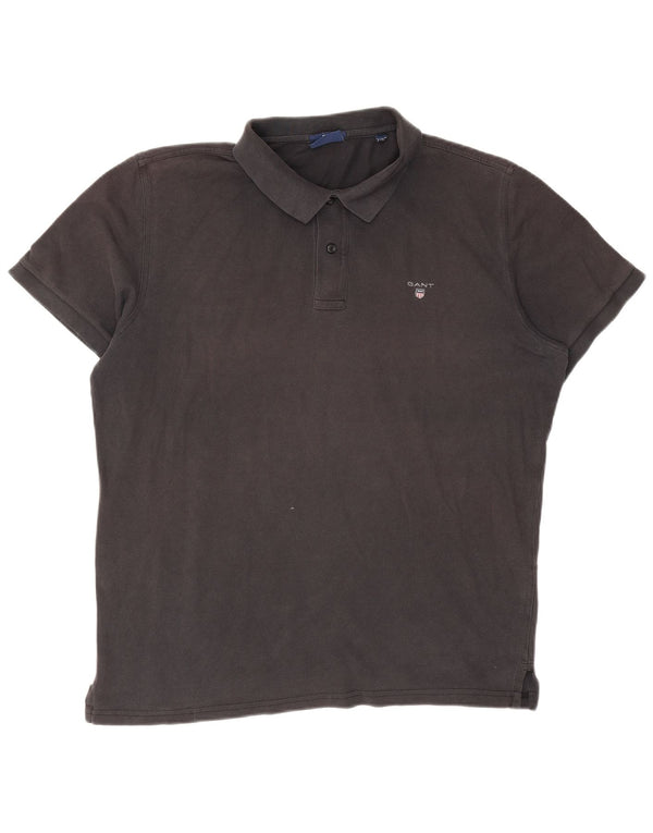 Gant Mens Regular Polo Shirt XL Grey Cotton