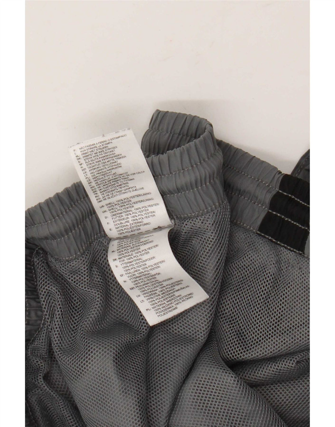 Adidas Mens Tracksuit Trousers Joggers XL Grey Colourblock Polyester