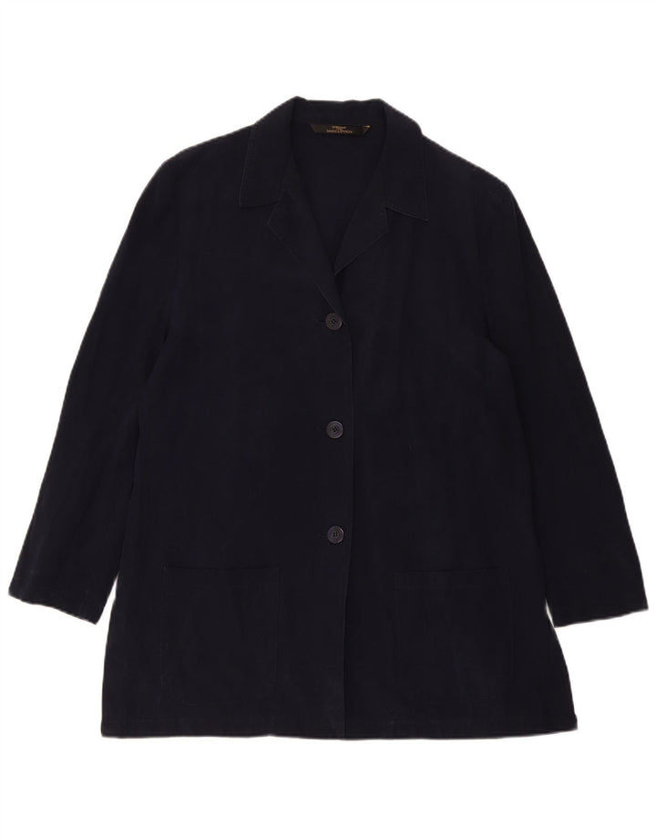 Marks & Spencer Womens St. Michael Blazer Jacket UK 14 Large Navy Blue