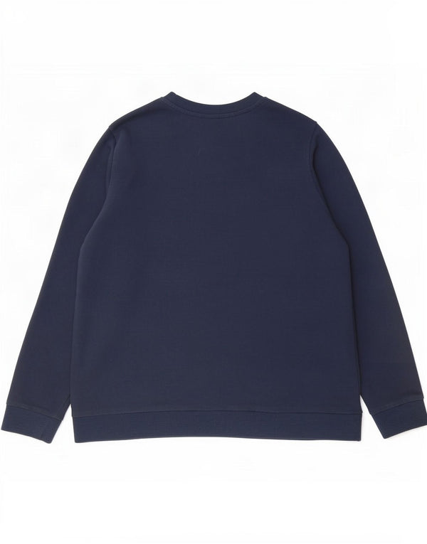 Marks & Spencer Womens Sweatshirt Jumper UK 20 2XL Navy Blue Cotton
