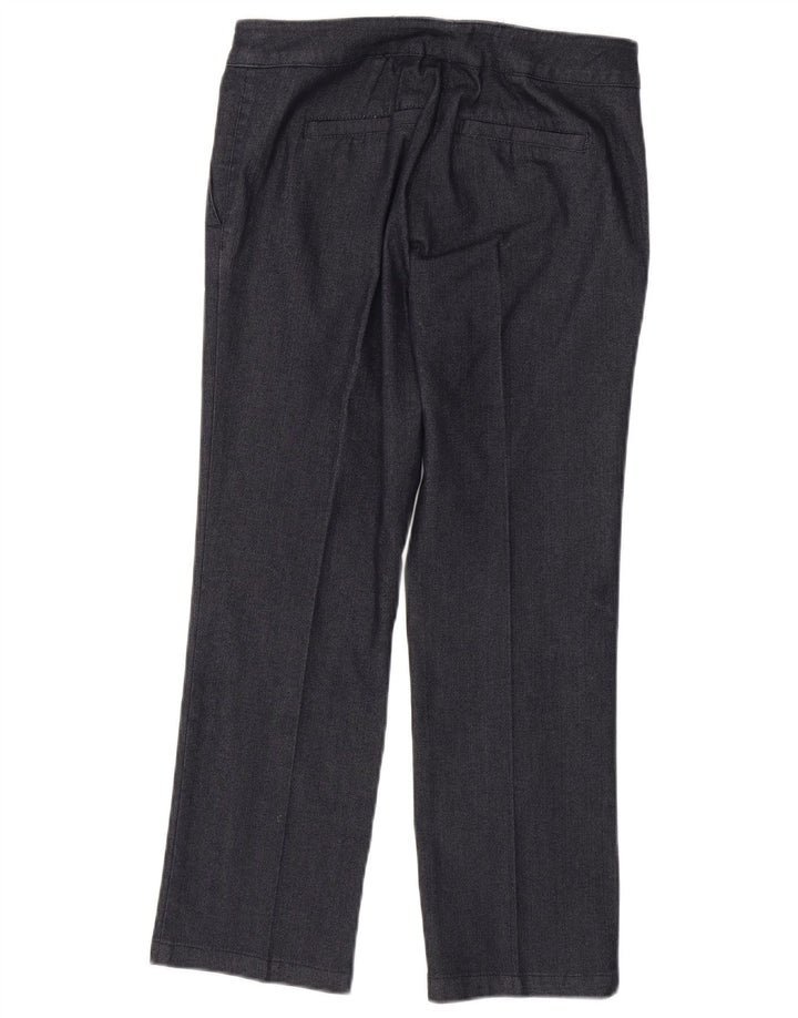 MAX & CO. Womens Low Waist Straight Casual Trousers W30 L26 Navy Blue