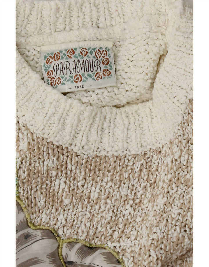 Paramour Womens Crew Neck Jumper Sweater UK 16 Large Multicoloured Floral