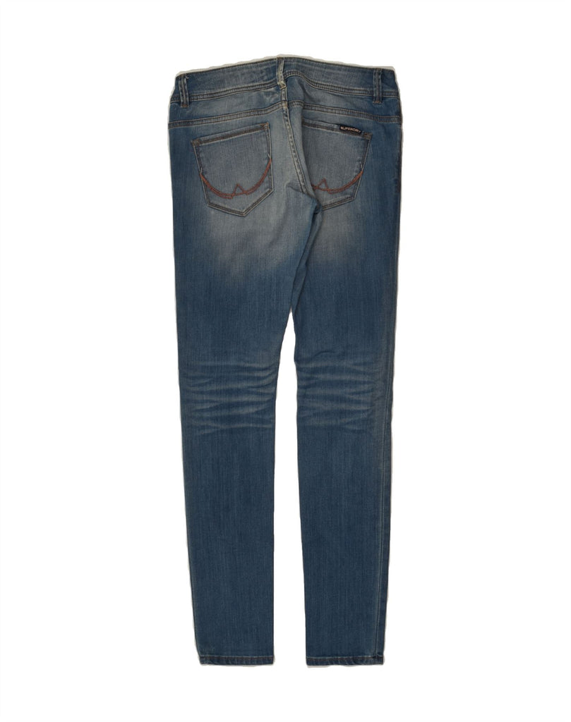 SUPERDRY Womens Distressed Skinny Jeans W28 L32  Blue Vintage Superdry and Second-Hand Superdry from Messina Hembry 