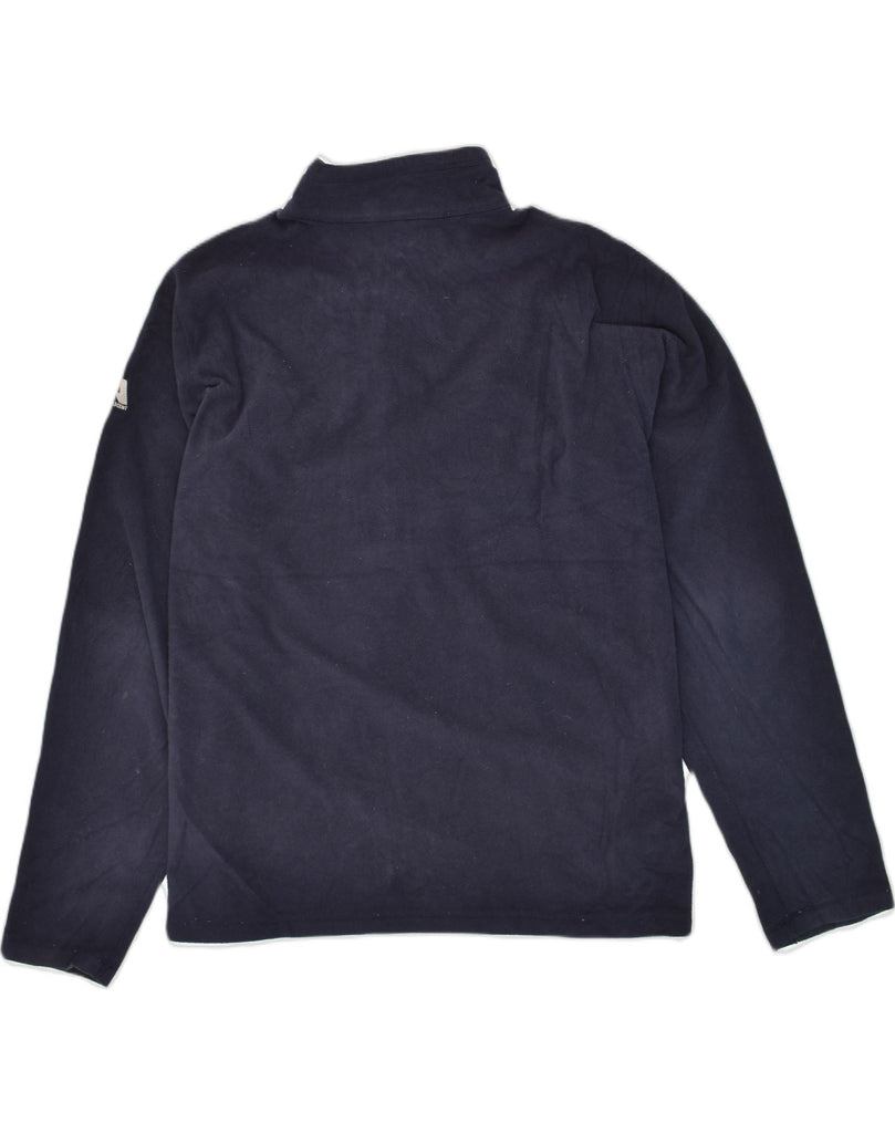 EDDIE BAUER Mens Zip Neck Fleece Jumper XL Navy Blue Polyester | Vintage Eddie Bauer | Thrift | Second-Hand Eddie Bauer | Used Clothing | Messina Hembry 