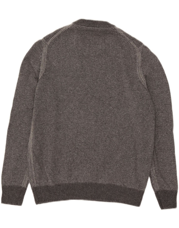 Hugo Boss Womens Crew Neck Jumper Sweater UK 18 XL Grey Cotton
