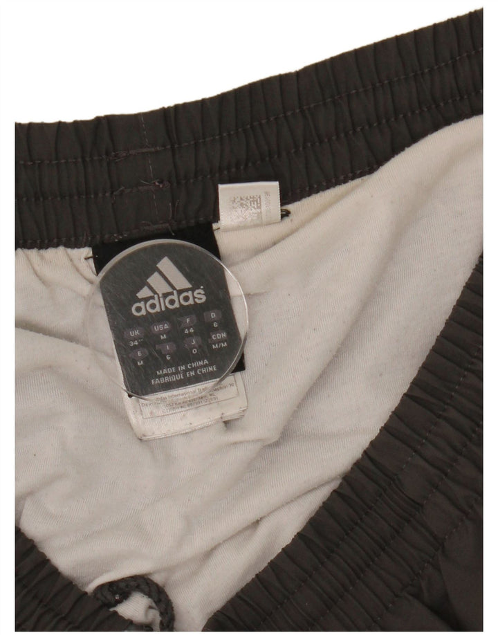 Adidas Mens Climalite Sport Shorts Large  Grey Colourblock Polyester