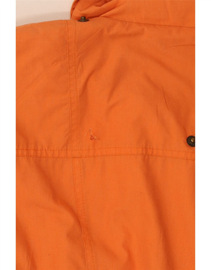 St John's Bay Mens Oversized Utility Jacket UK 44 2XL Orange Polyester