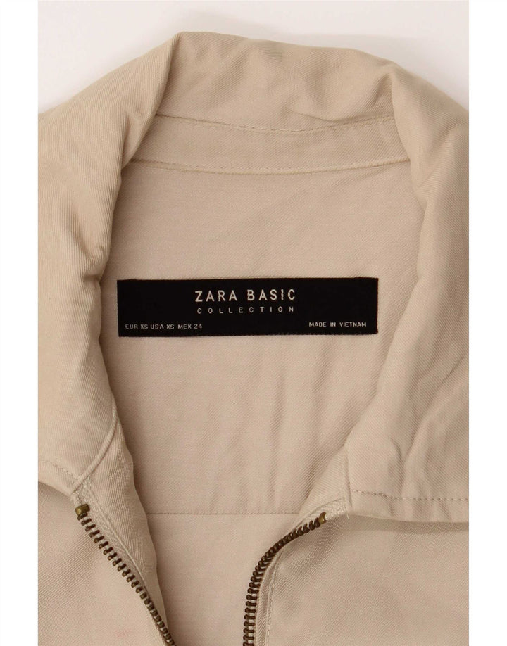 Zara Womens Jacket UK 6 XS Beige