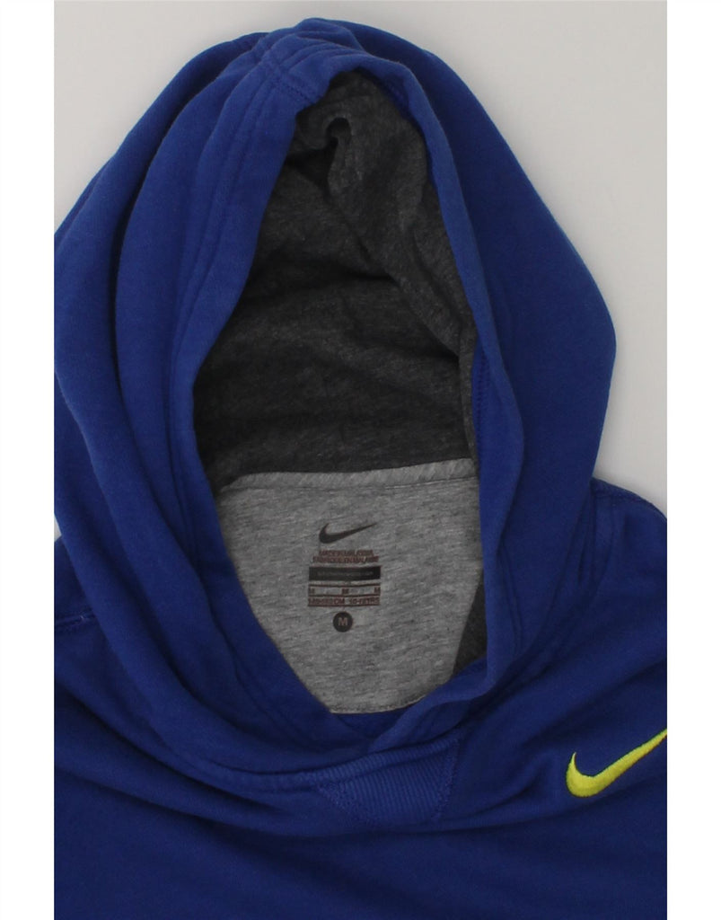 NIKE Boys Hoodie Jumper 10-11 Years Medium  Blue Cotton | Vintage Nike | Thrift | Second-Hand Nike | Used Clothing | Messina Hembry 