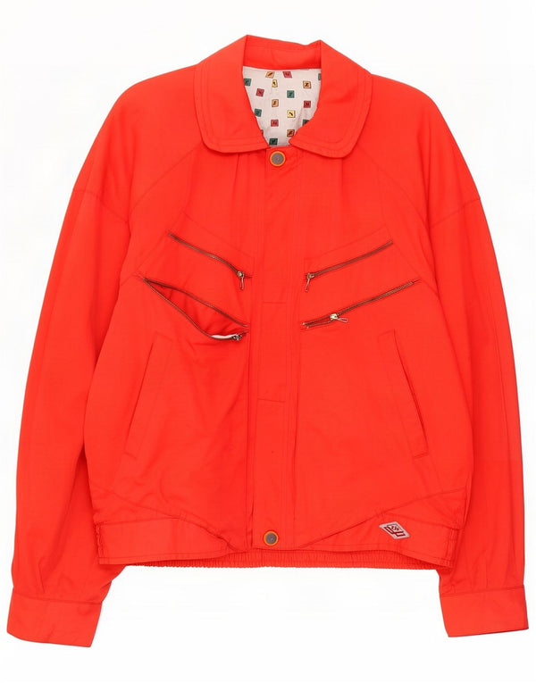 Misura Mens Bomber Jacket UK 42 XL Red Cotton
