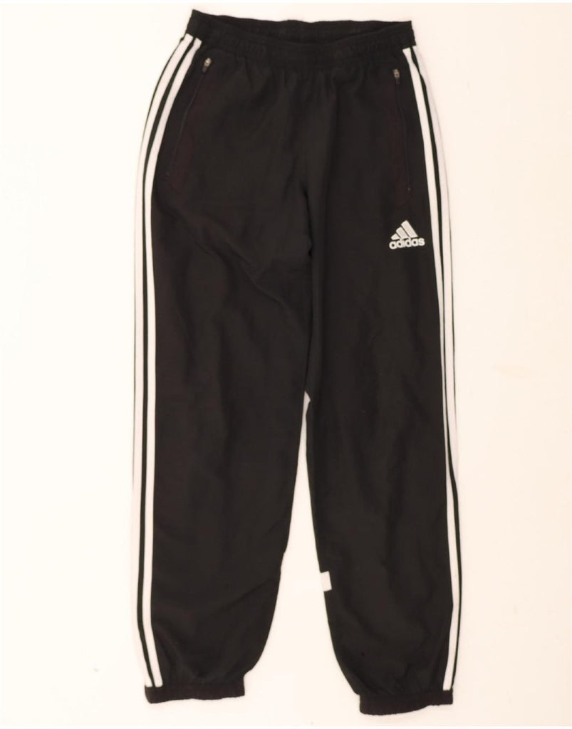 ADIDAS Mens Tracksuit Trousers Joggers Small Black Polyester Vintage Adidas and Second-Hand Adidas from Messina Hembry 