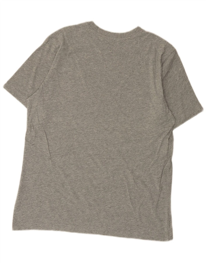 NIKE Mens T-Shirt Top Medium Grey Cotton