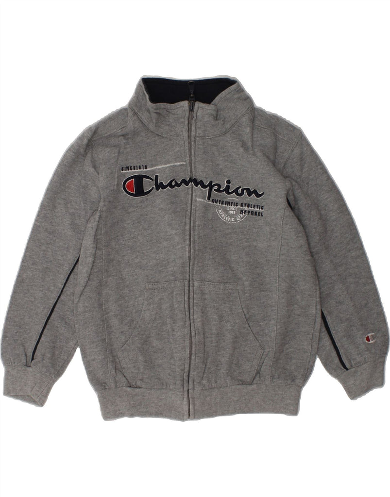 CHAMPION Boys Graphic Tracksuit Top Jacket 3-4 Years 2XS Grey | Vintage Champion | Thrift | Second-Hand Champion | Used Clothing | Messina Hembry 