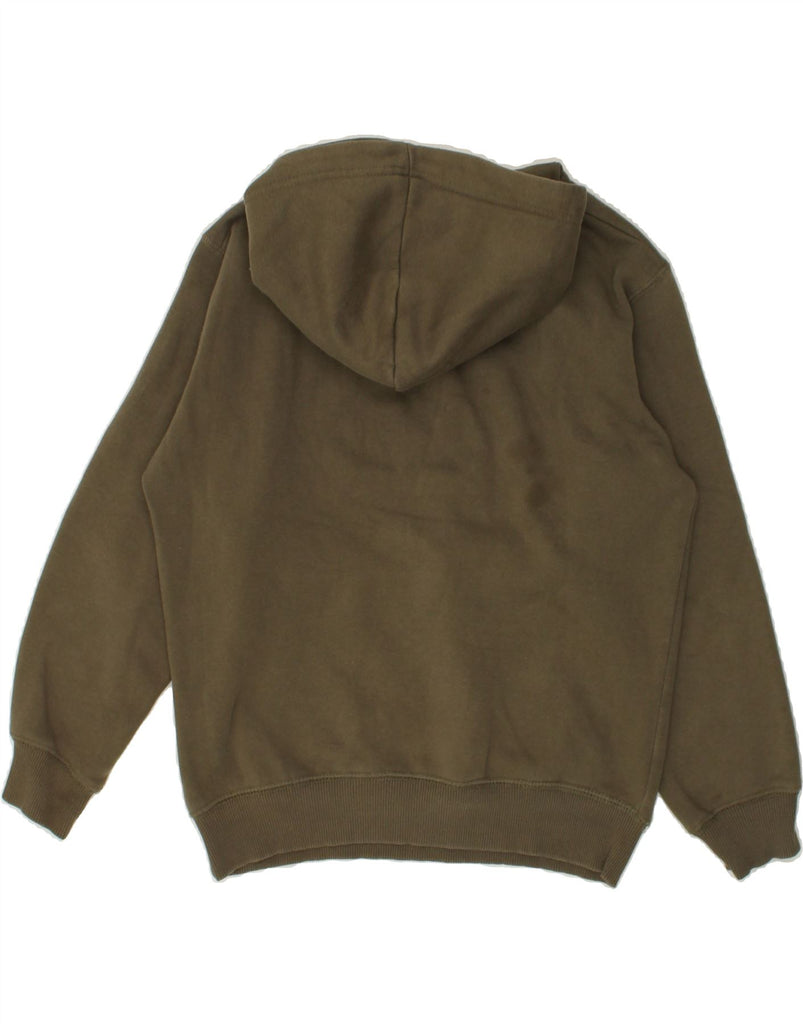 FRENCH CONNECTION Boys Hoodie Jumper 13-14 Years Khaki Cotton | Vintage French Connection | Thrift | Second-Hand French Connection | Used Clothing | Messina Hembry 