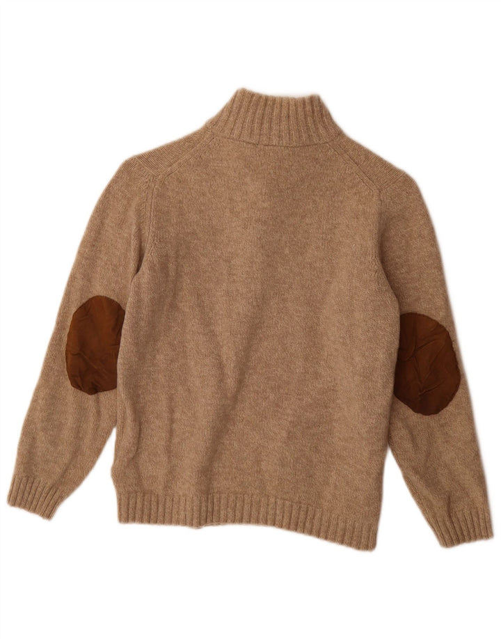 Massimo Dutti Boys Button Neck Jumper Sweater 11-12 Years Medium Beige