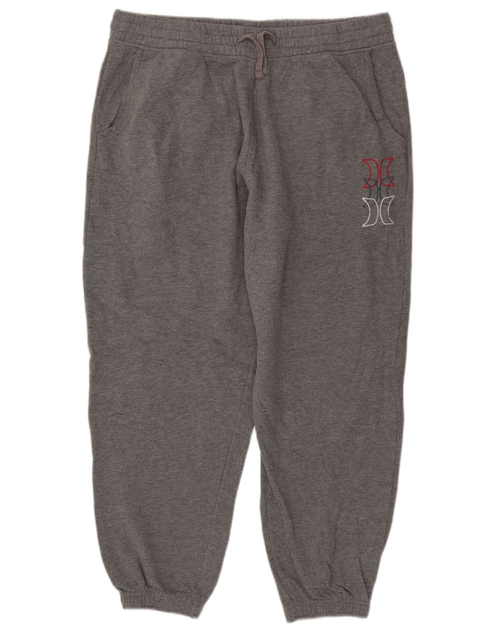Hurley Mens Graphic Tracksuit Trousers Joggers XL Grey