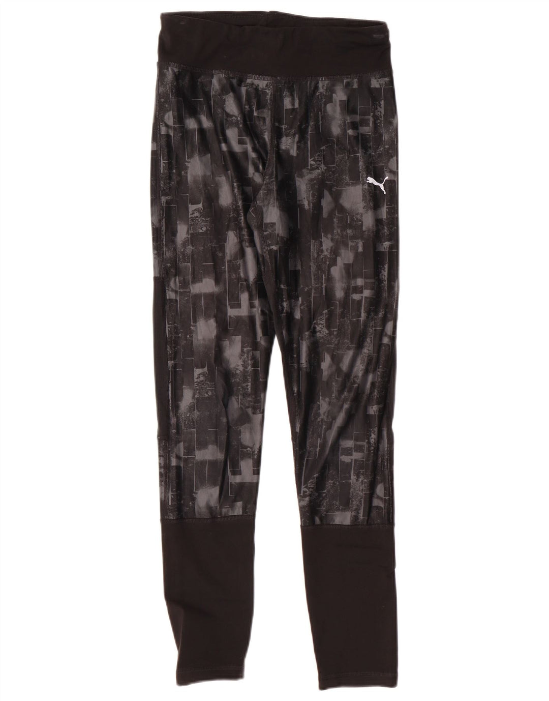 Puma Girls Leggings 13-14 Years  Black Geometric