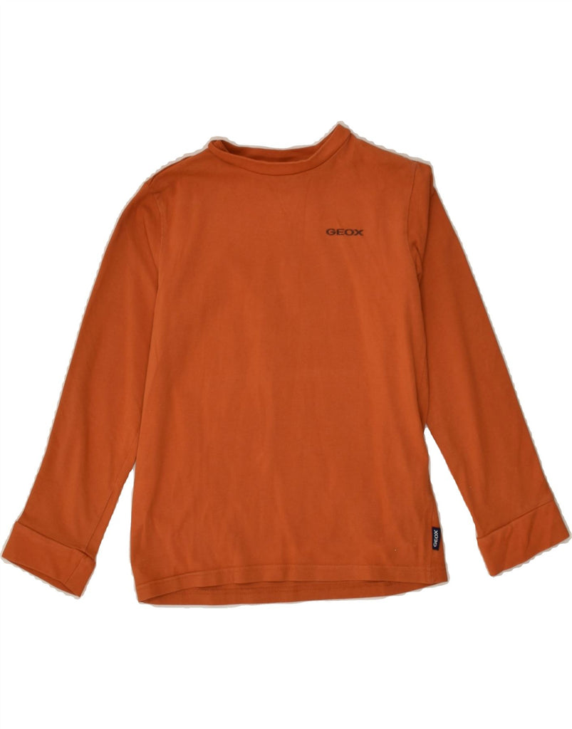 GEOX Boys Top Long Sleeve 5-6 Years Orange Cotton | Vintage Geox | Thrift | Second-Hand Geox | Used Clothing | Messina Hembry 