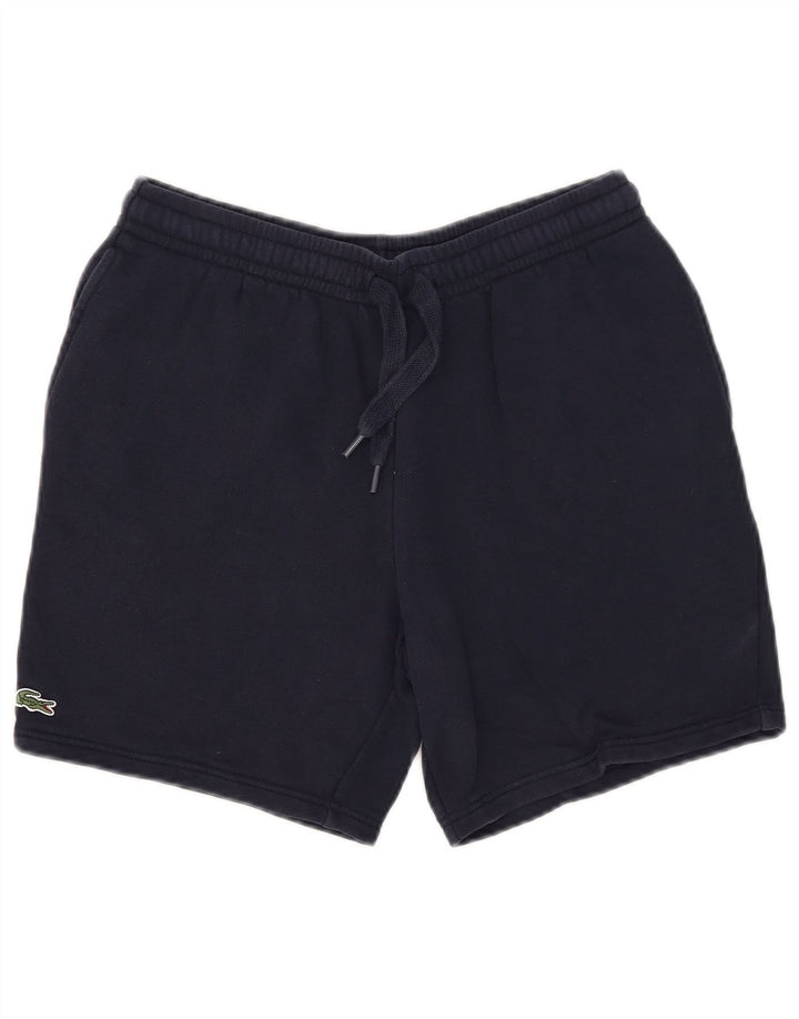 Lacoste Mens Regular Fit Sport Shorts Size 4 Medium  Navy Blue Cotton