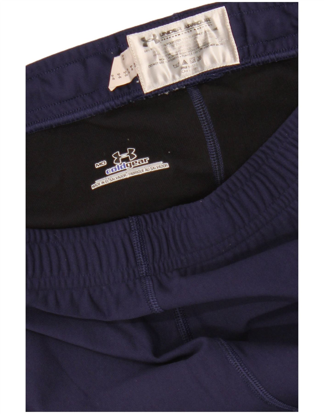 UNDER ARMOUR Womens Cold Gear Leggings UK 12 Medium  Navy Blue