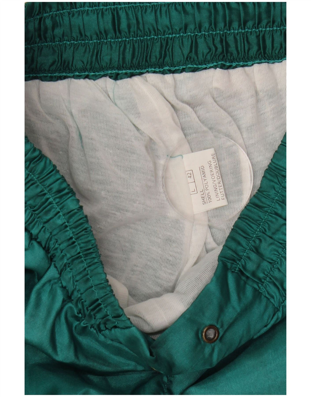 Vintage Mens Tracksuit Trousers Joggers Large  Green Polyamide