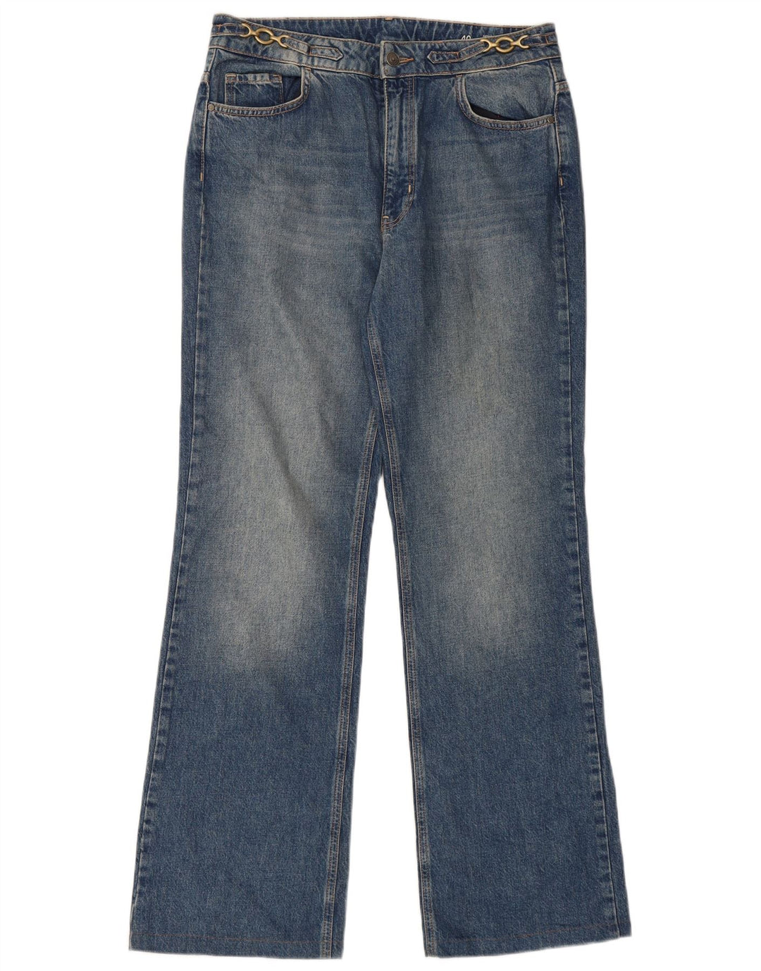 Massimo Dutti Womens High Rise Bootcut Jeans EU 40 Medium W30 L31 Blue
