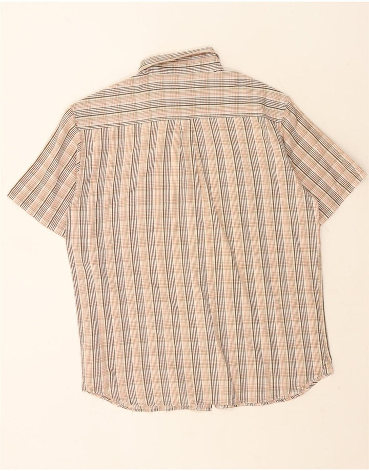 Wrangler Mens Short Sleeve Shirt Large Multicoloured Check Cotton