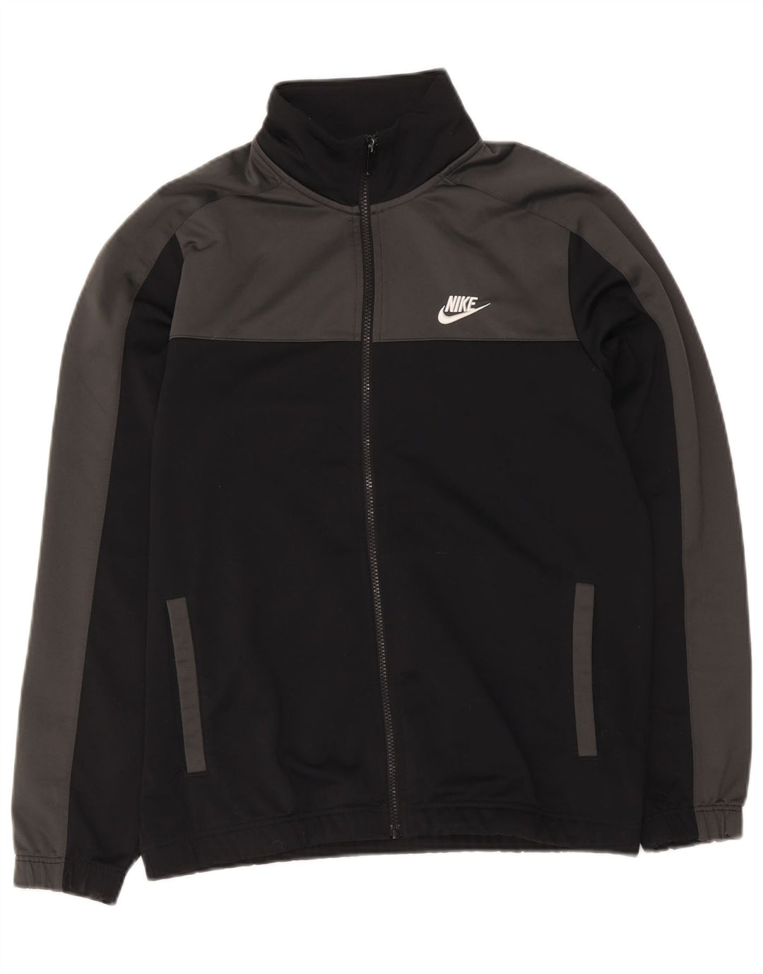 Nike Mens Tracksuit Top Jacket Medium Black Colourblock