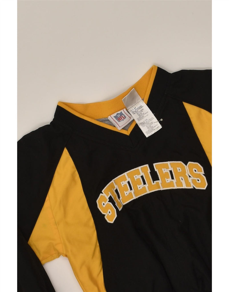 NFL Boys Sweatshirt Jumper 4-5 Years Black Colourblock Polyester | Vintage NFL | Thrift | Second-Hand NFL | Used Clothing | Messina Hembry 