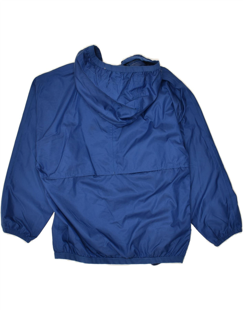K-WAY Boys Hooded Rain Jacket 5-6 Years Navy Blue Polyamide | Vintage K-Way | Thrift | Second-Hand K-Way | Used Clothing | Messina Hembry 