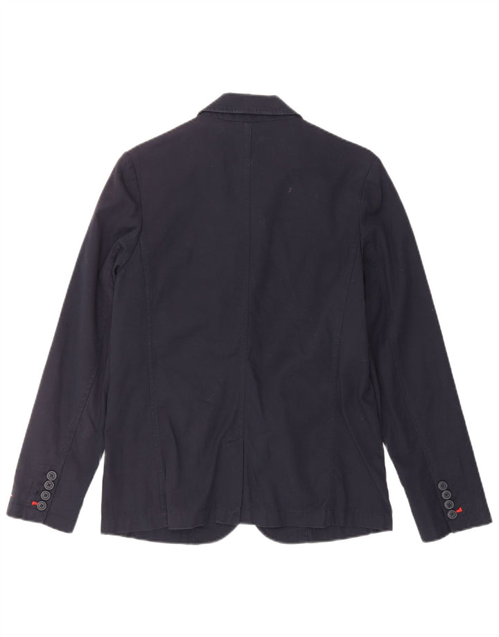 Tommy Hilfiger Boys 2 Button Blazer Jacket 13-14 Years Navy Blue Cotton