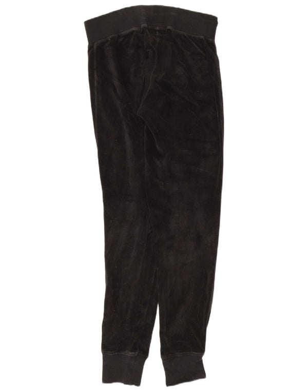 Lipsy Womens Velour Tracksuit Trousers Joggers UK 8 Small  Black