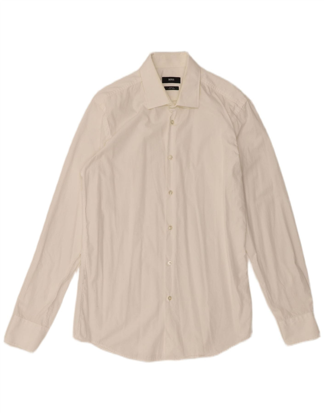Hugo Boss Mens Slim Fit Shirt Medium White
