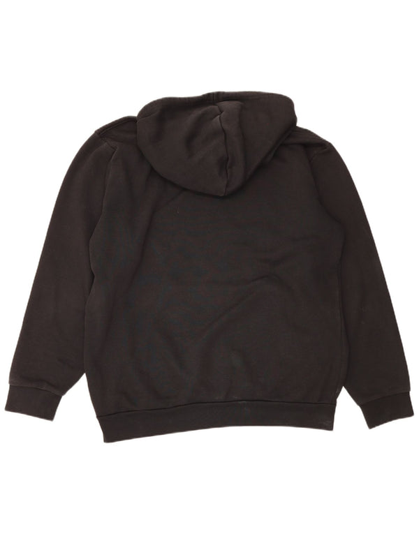 Adidas Mens Hoodie Jumper Large Black Cotton