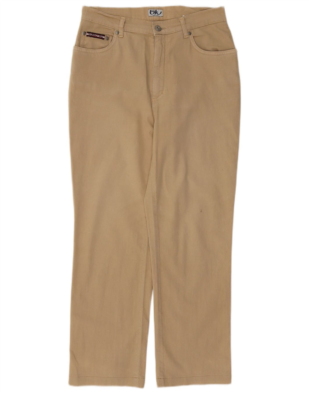BYBLOS Womens Straight Casual Trousers W31 L25 Beige Cotton