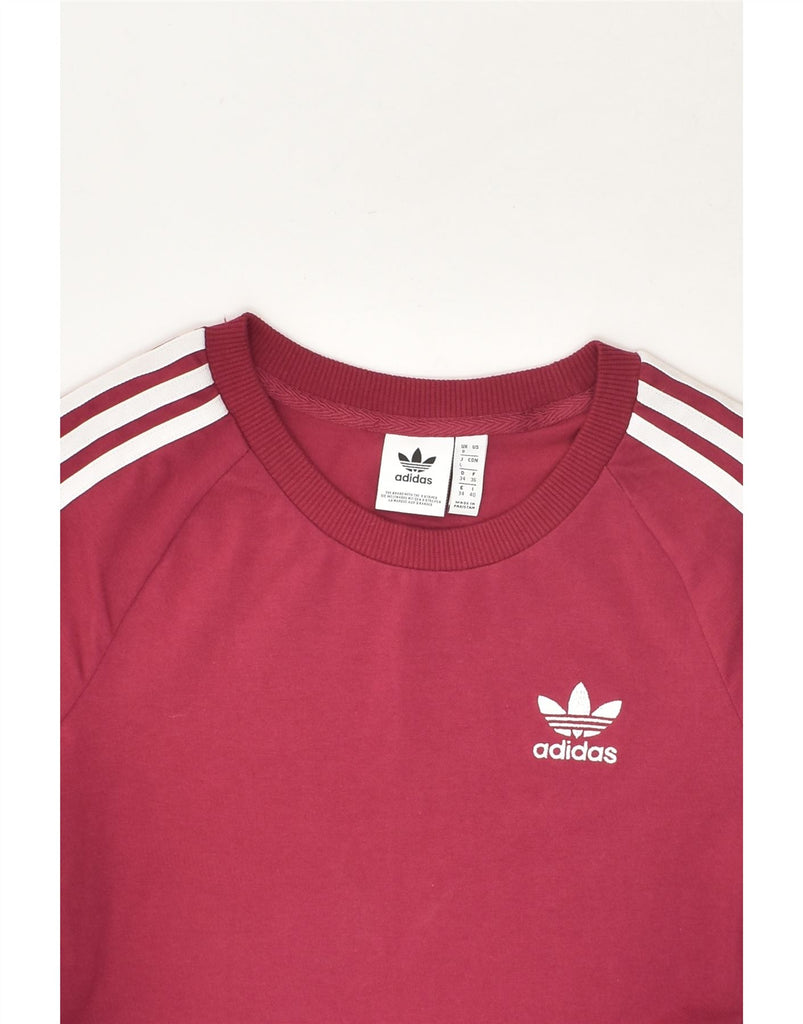 ADIDAS Womens T-Shirt Dress UK 8 Small Pink Cotton | Vintage Adidas | Thrift | Second-Hand Adidas | Used Clothing | Messina Hembry 