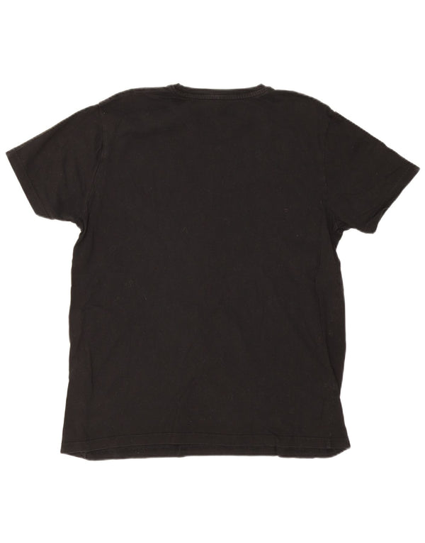 Alpha Industries Womens Graphic T-Shirt Top UK 16 Large Black Cotton