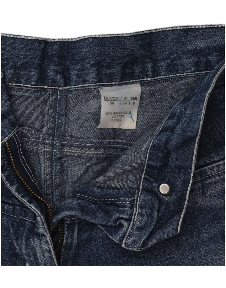 Vintage Womens Flared Jeans UK 8 Small W26 L31 Blue Cotton