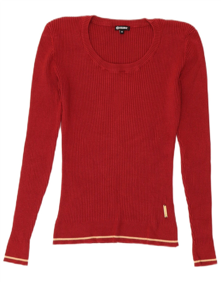 Colmar Womens Boat Neck Jumper Sweater UK 12 Medium Red