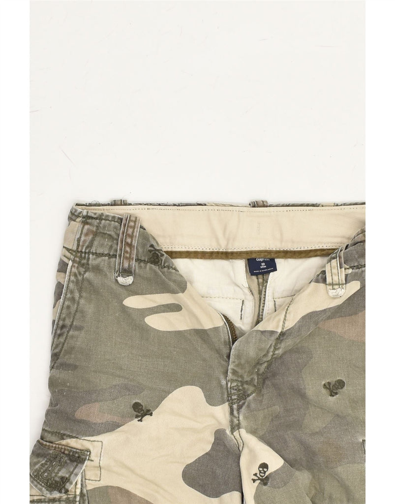 GAP Boys Slim Cargo Shorts 9-10 Years W25 Khaki Camouflage Cotton | Vintage Gap | Thrift | Second-Hand Gap | Used Clothing | Messina Hembry 