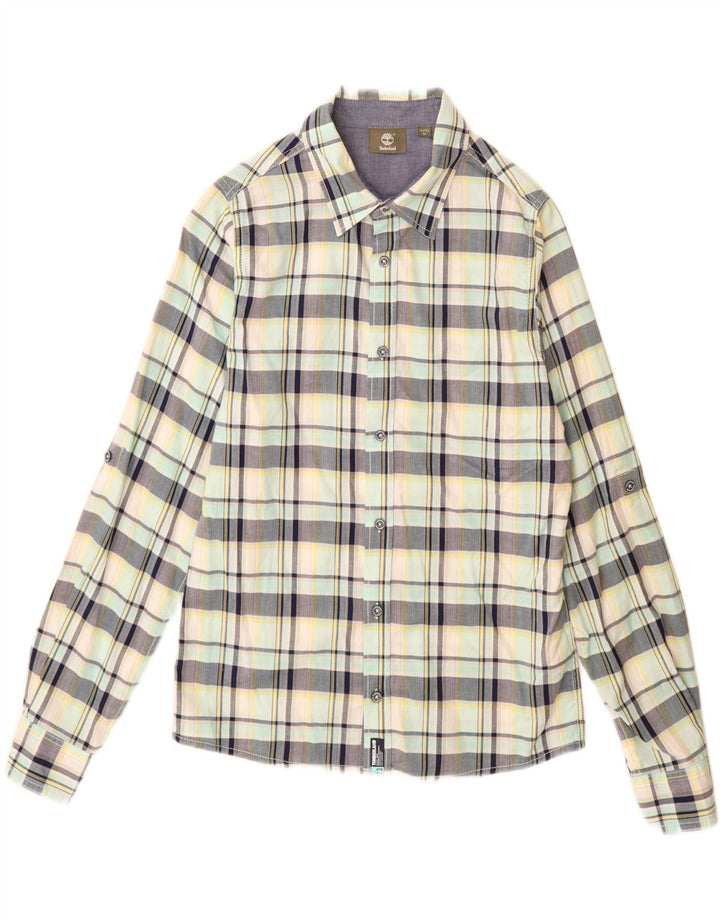 TIMBERLAND Boys Flannel Shirt 15-16 Years Medium Multicoloured Check
