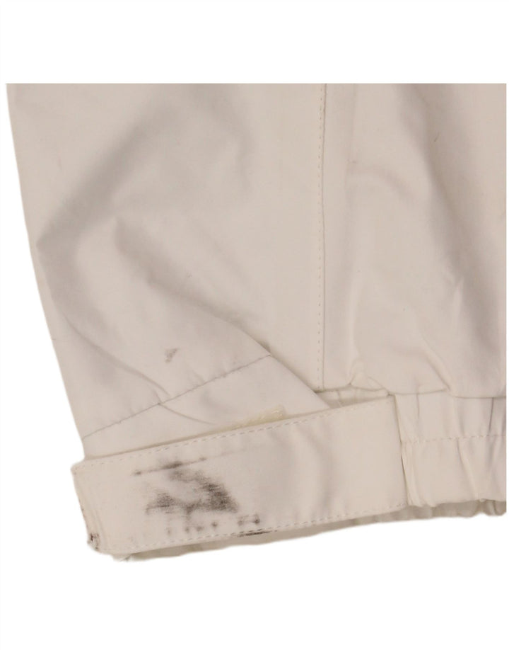 Helly Hansen Womens Hooded Rain Jacket UK 16 Large White Polyester