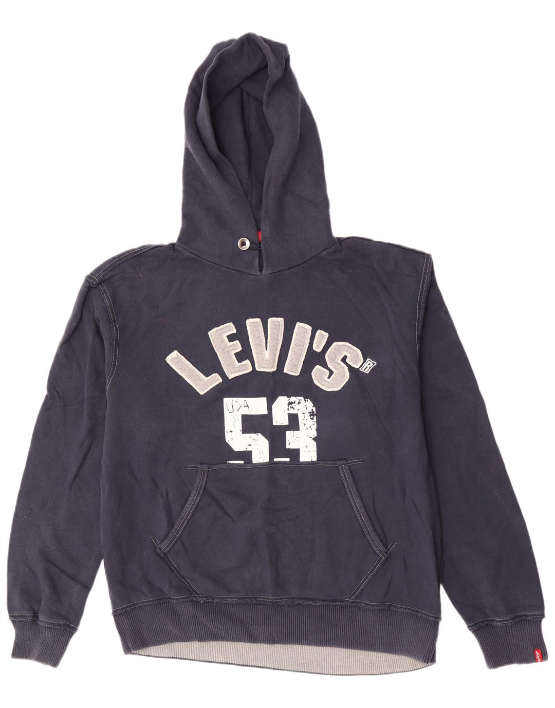 Levi's Mens Graphic Hoodie Jumper XL Navy Blue
