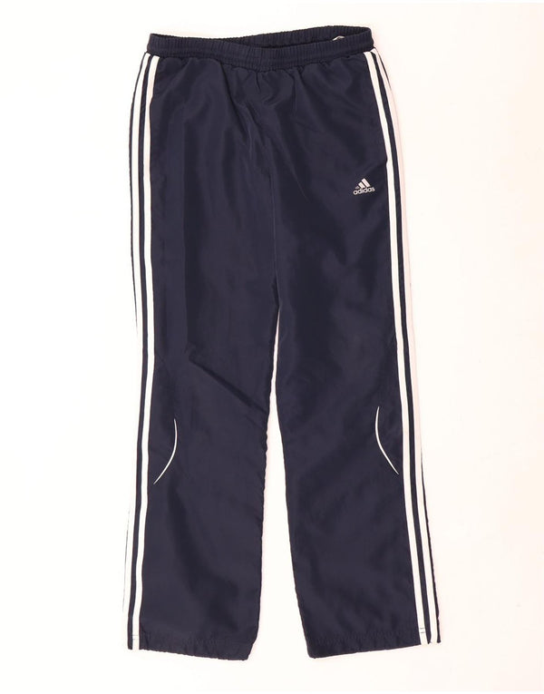 Adidas Boys Climacool Tracksuit Trousers 13-14 Years Navy Blue Colourblock