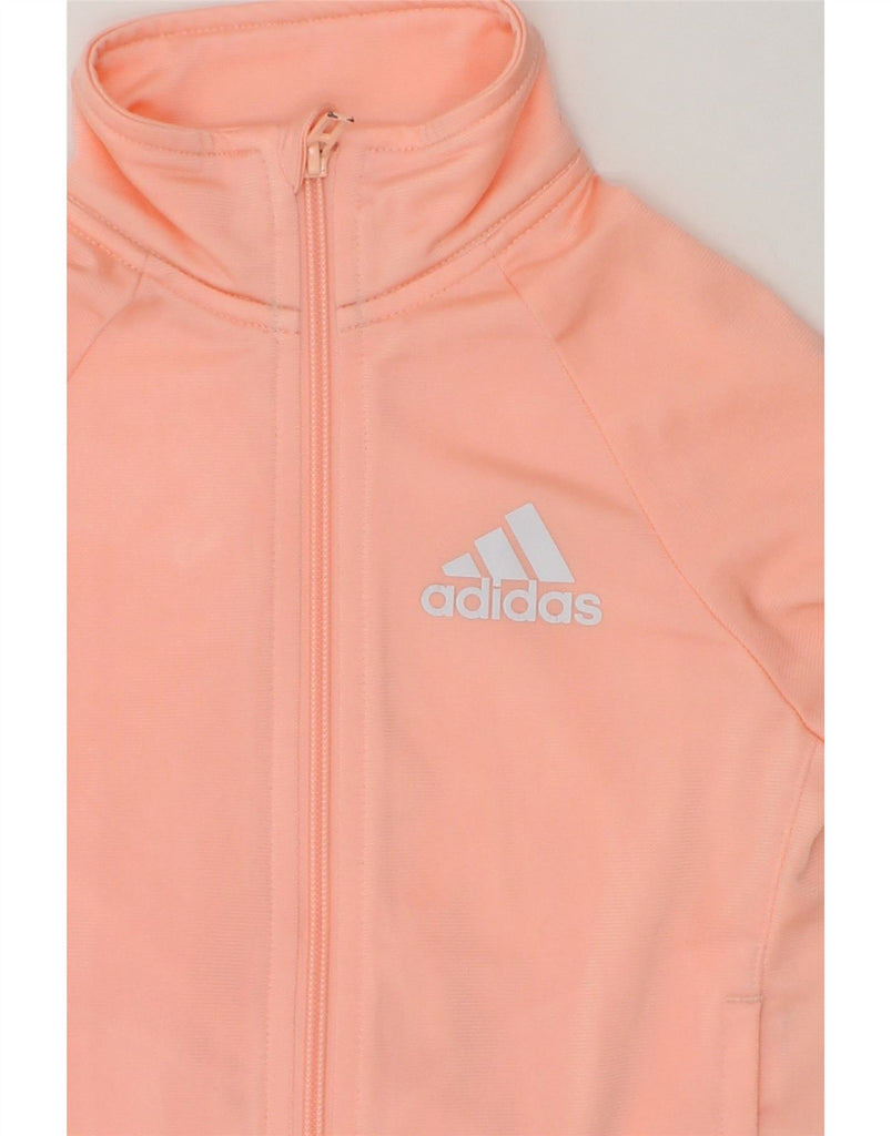 ADIDAS Girls Graphic Tracksuit Top Jacket 2-3 Years Orange | Vintage Adidas | Thrift | Second-Hand Adidas | Used Clothing | Messina Hembry 