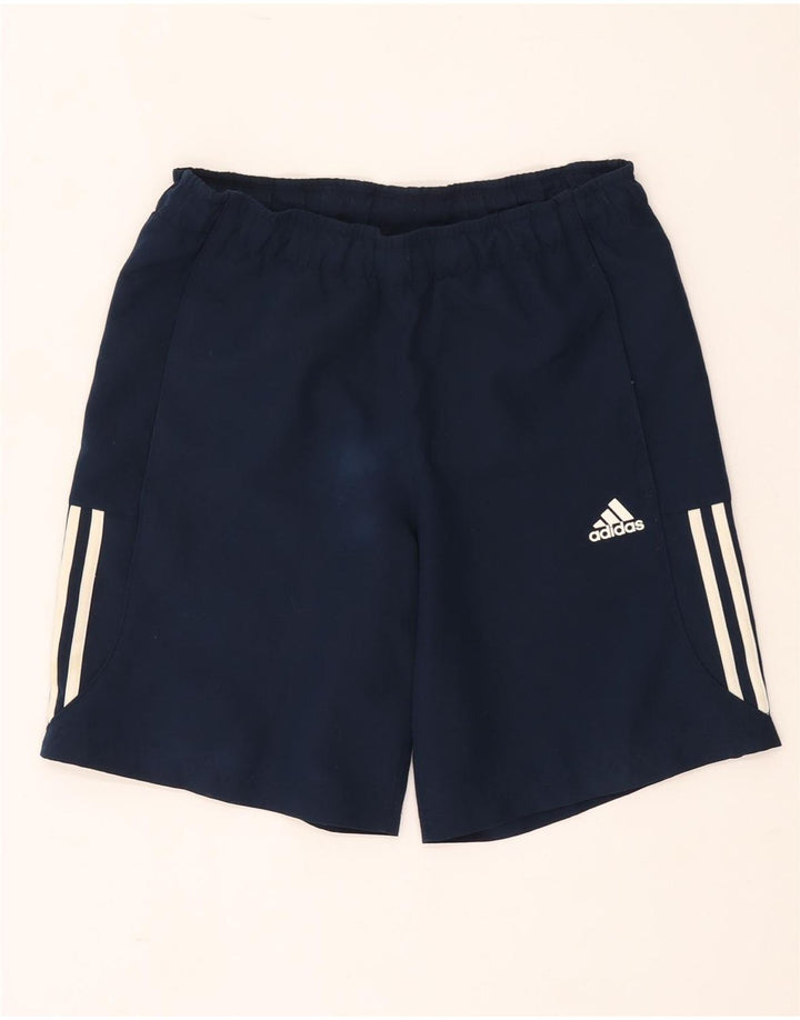 ADIDAS Mens Climalite Sport Shorts Small Navy Blue Polyester
