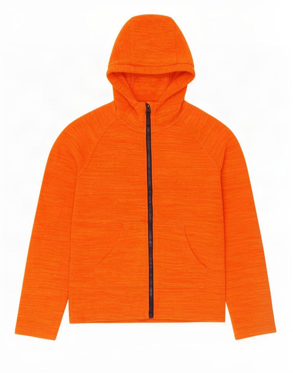Mountain Warehouse Girls Hooded Fleece Jacket 12-13 Years Orange Flecked