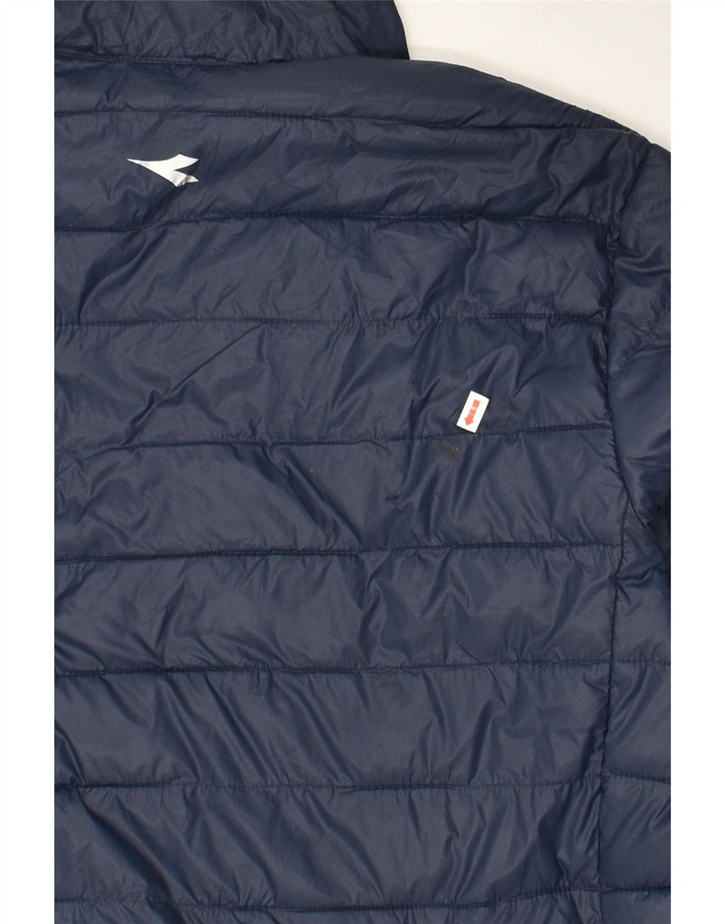 DIADORA Mens Padded Jacket UK 42 XL Navy Blue Polyamide Vintage Diadora and Second-Hand Diadora from Messina Hembry 